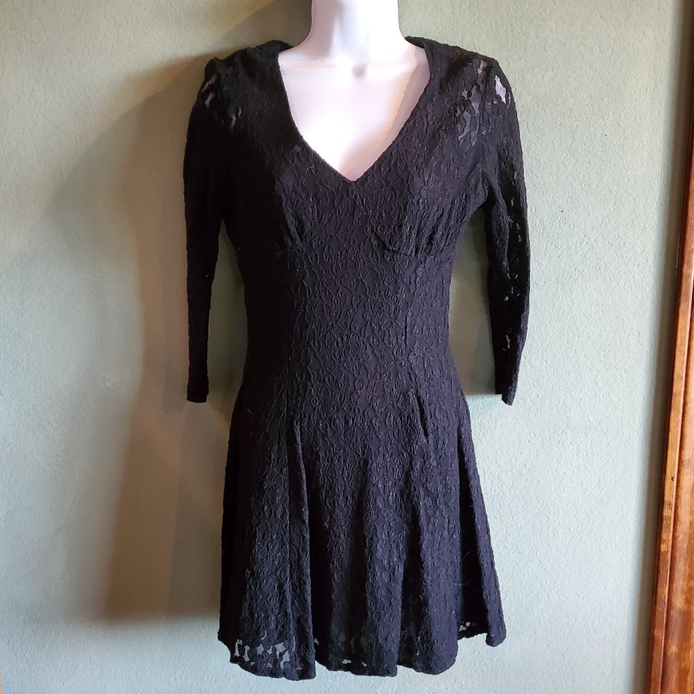 Black Lace Dress - Small